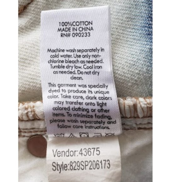 PacSun Women's High Rise Festival Tie Dye Frayed Hem Jean Shorts 23R Extra Small - Picture 11 of 12